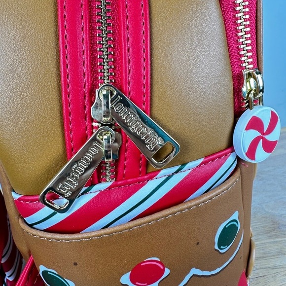 Loungefly Peanuts Snoopy Gingerbread House Mini Backpack Woodstock‎ Peppermint main image 5